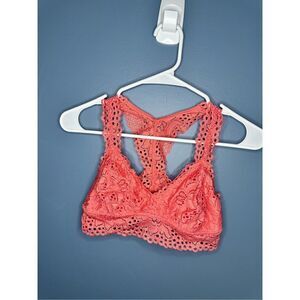 Aerie Racerback Lace Bralette Coral Size M